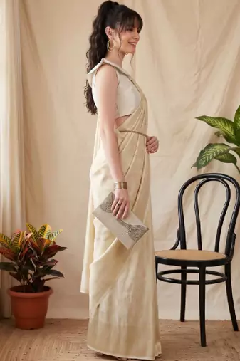Woven design zari silk blend designer kanjeevaram saree