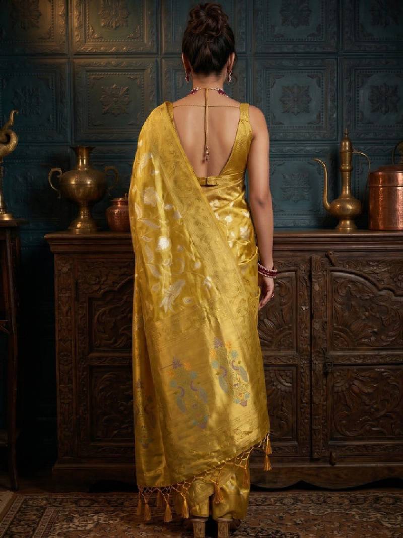 Woven design zari art silk designer kanjeevaram saree