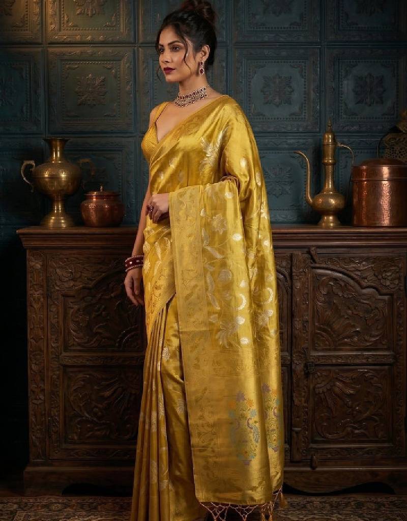 Woven design zari art silk designer kanjeevaram saree