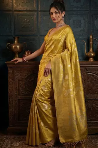 Woven design zari art silk designer kanjeevaram saree