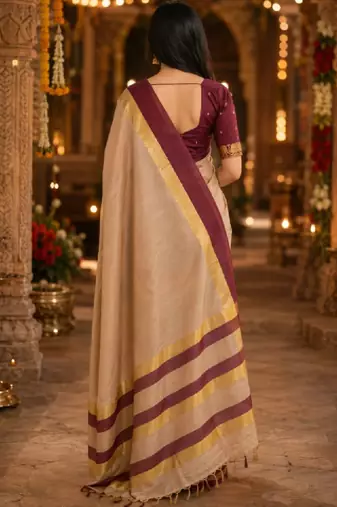 Zari pure cotton kanjeevaram saree