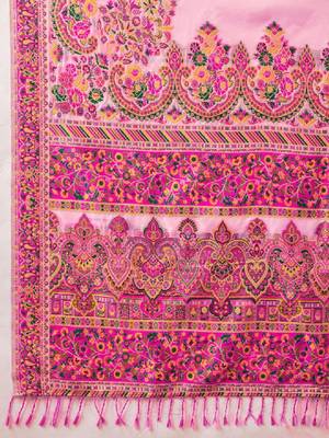 Woven design zari pashmina handloom kanjeevaram saree 4
