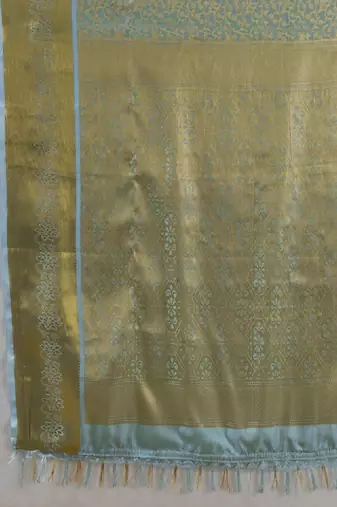 Woven design zari silk blend designer kanjeevaram saree