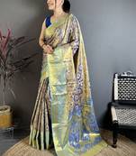 Woven design kanjeevaram sarees blouse piece