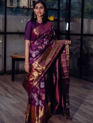 Silk blend kanjeevaram saree 1