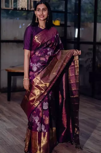 Silk blend kanjeevaram saree
