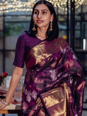 Silk blend kanjeevaram saree 3