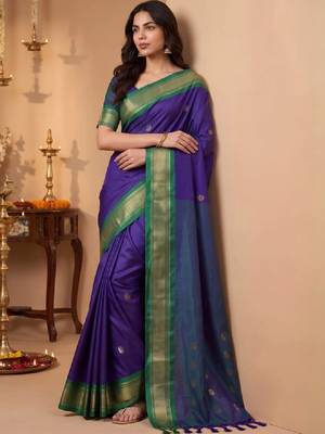 Zari pure cotton kanjeevaram saree 2