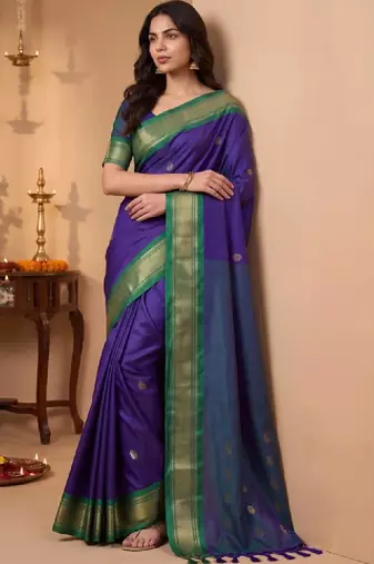 Zari pure cotton kanjeevaram saree