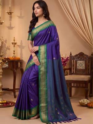 Zari pure cotton kanjeevaram saree 4