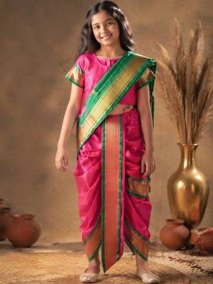 Zari art silk dhoti kanjeevaram saree 1