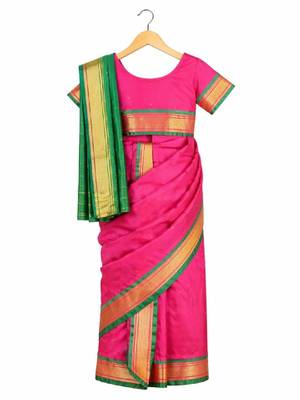 Zari art silk dhoti kanjeevaram saree 3