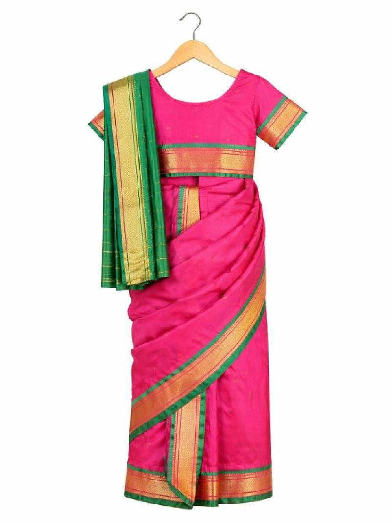 Zari art silk dhoti kanjeevaram saree
