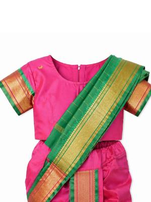 Zari art silk dhoti kanjeevaram saree 4