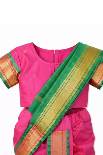 Zari art silk dhoti kanjeevaram saree