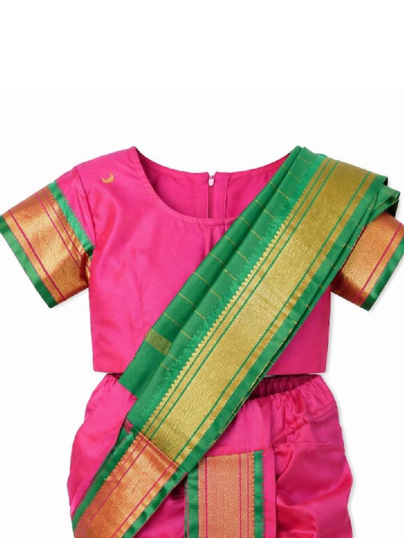 Zari art silk dhoti kanjeevaram saree