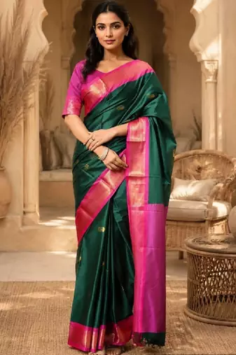 Zari pure cotton kanjeevaram saree