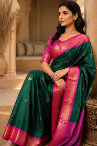 Zari pure cotton kanjeevaram saree