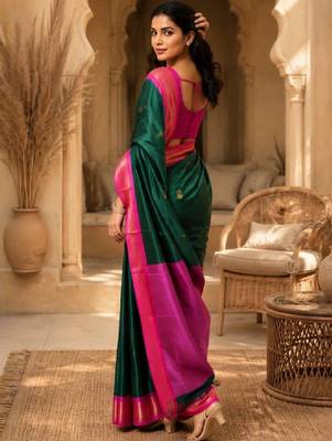 Zari pure cotton kanjeevaram saree 4