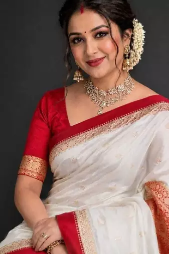Woven design zari pure cotton kanjeevaram saree