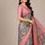 Floral zari silk blend kanjeevaram saree