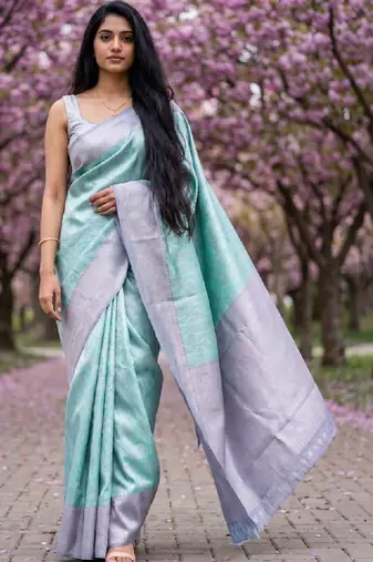 Woven design zari art silk handloom kanjeevaram saree
