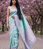Woven design zari art silk handloom kanjeevaram saree