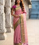 Woven design zari art silk designer kanjeevaram saree
