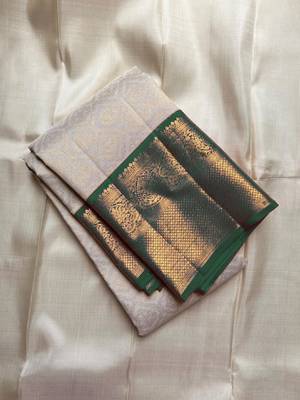 Woven design zari art silk kanjeevaram saree 1