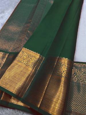 Woven design zari art silk kanjeevaram saree 3