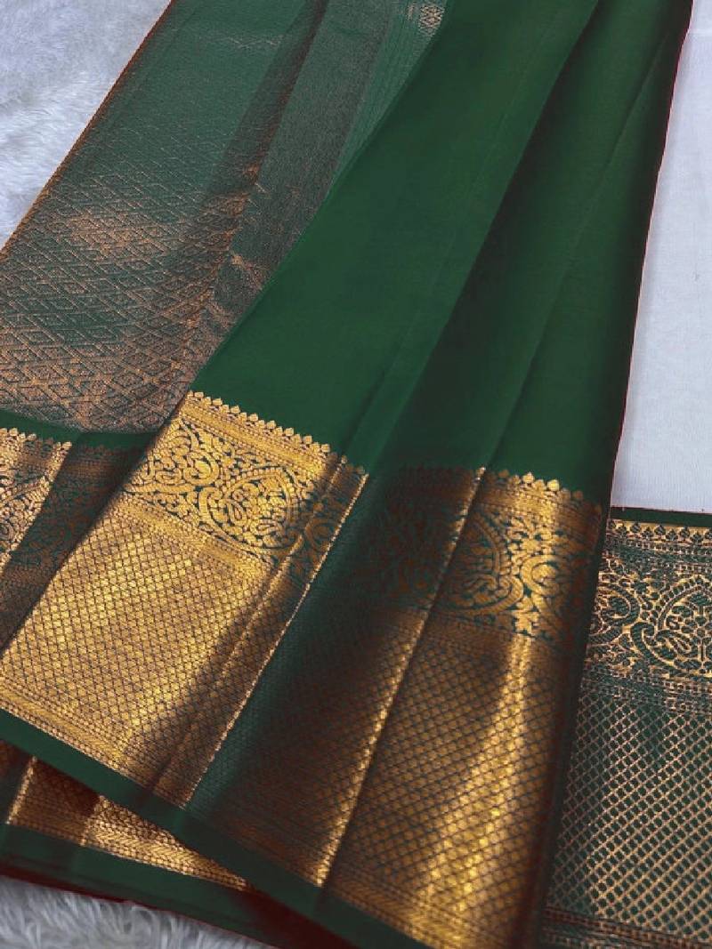Woven design zari art silk kanjeevaram saree