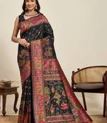 Kalamkari zari pashmina kanjeevaram saree