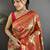 Floral zari art silk heavy work kanjeevaram saree