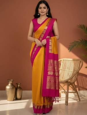 Pure cotton kanjeevaram saree 2