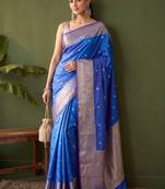 Woven design zari art silk kanjeevaram saree