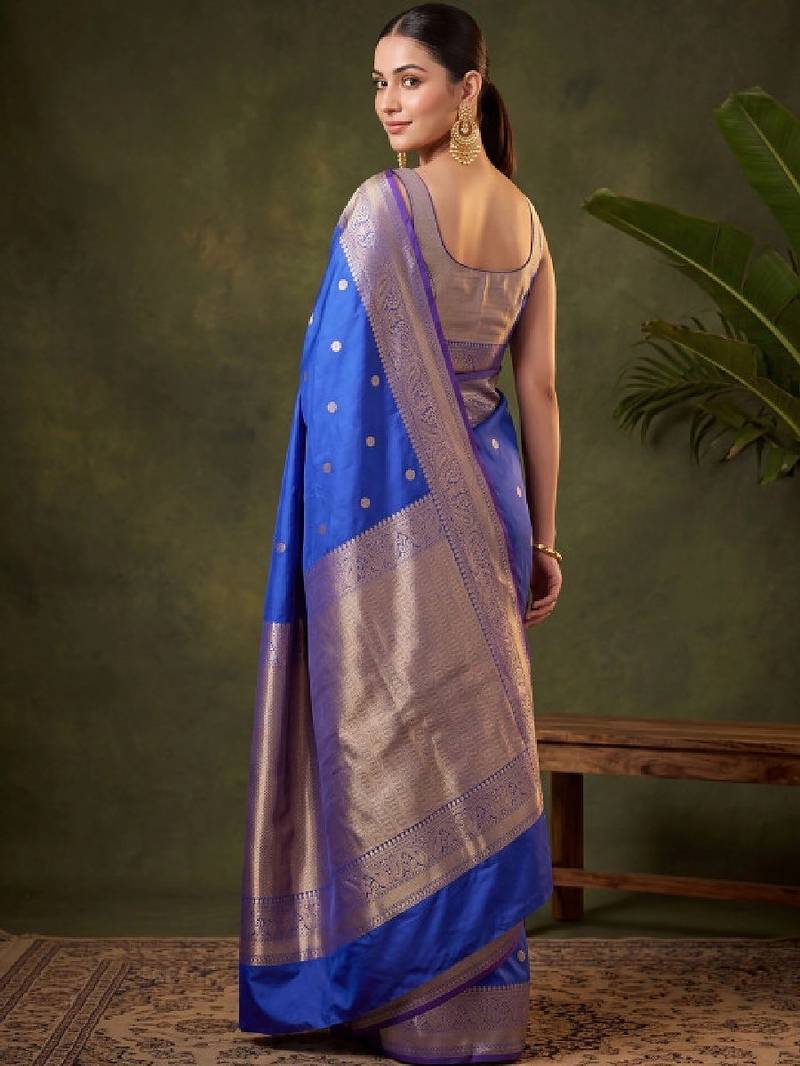 Woven design zari art silk kanjeevaram saree