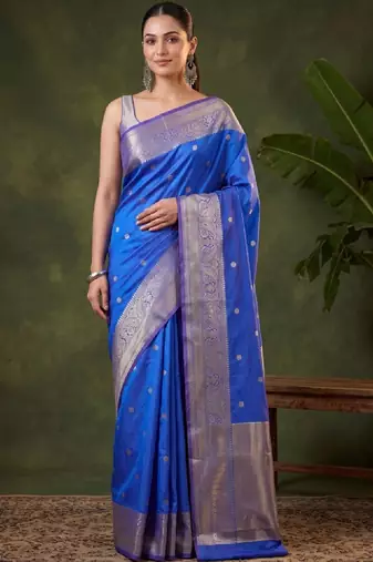 Woven design zari art silk kanjeevaram saree
