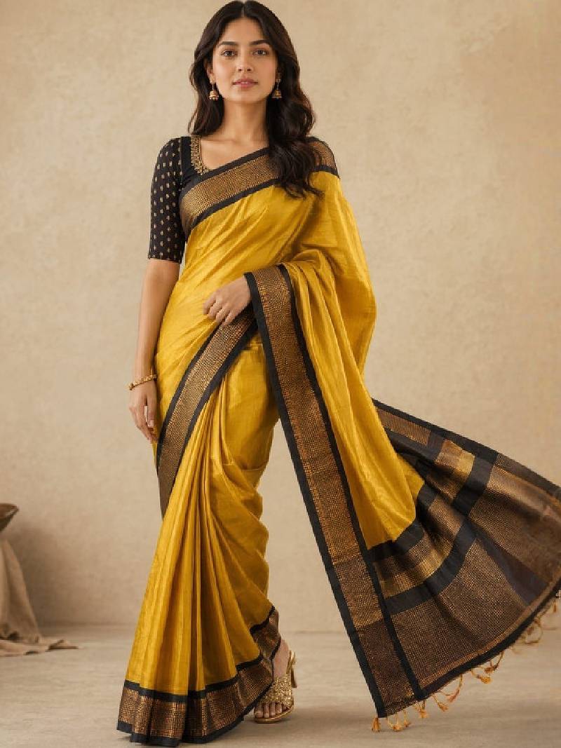 Zari pure cotton kanjeevaram saree