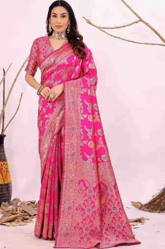 Woven design zari art silk kanjeevaram saree