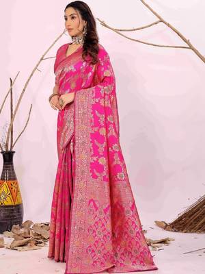 Woven design zari art silk kanjeevaram saree 3