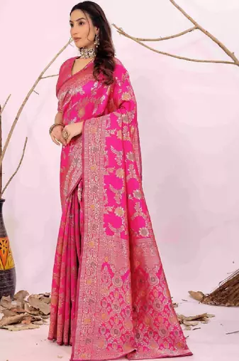 Woven design zari art silk kanjeevaram saree