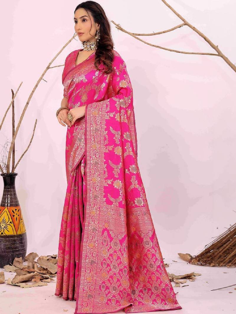 Woven design zari art silk kanjeevaram saree