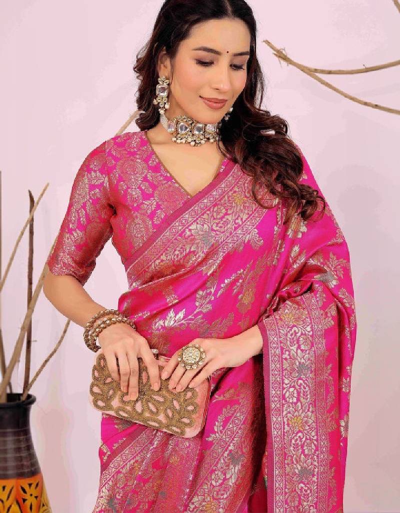 Woven design zari art silk kanjeevaram saree