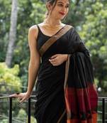 Woven design silk blend heavy work kanjeevaram saree