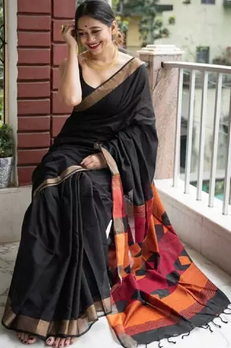 Woven design silk blend heavy work kanjeevaram saree