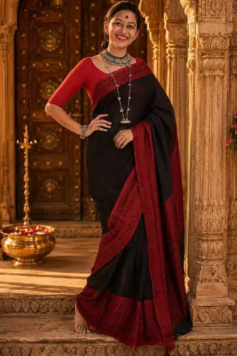 Woven design handloom kanjeevaram saree