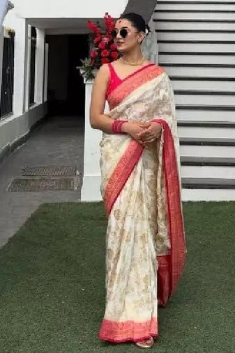 Woven design zari art silk kanjeevaram saree