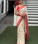 Woven design zari art silk kanjeevaram saree