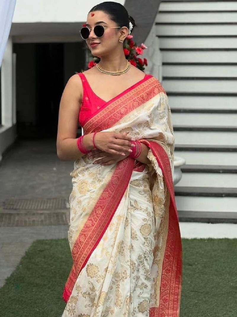 Woven design zari art silk kanjeevaram saree