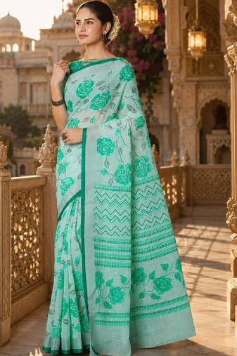 Floral zari silk cotton kanjeevaram saree